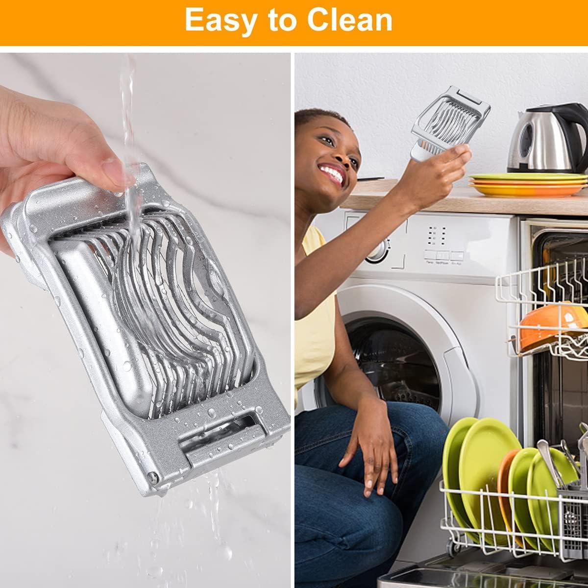 Cortador de Huevos Multifuncional LGHWKETH de Aluminio Plata