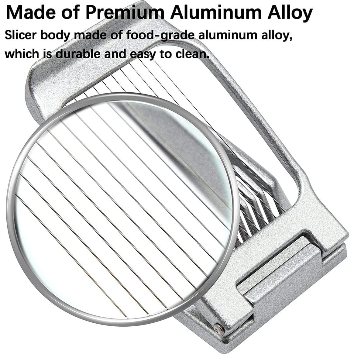 Cortador de Huevos Multifuncional LGHWKETH de Aluminio Plata