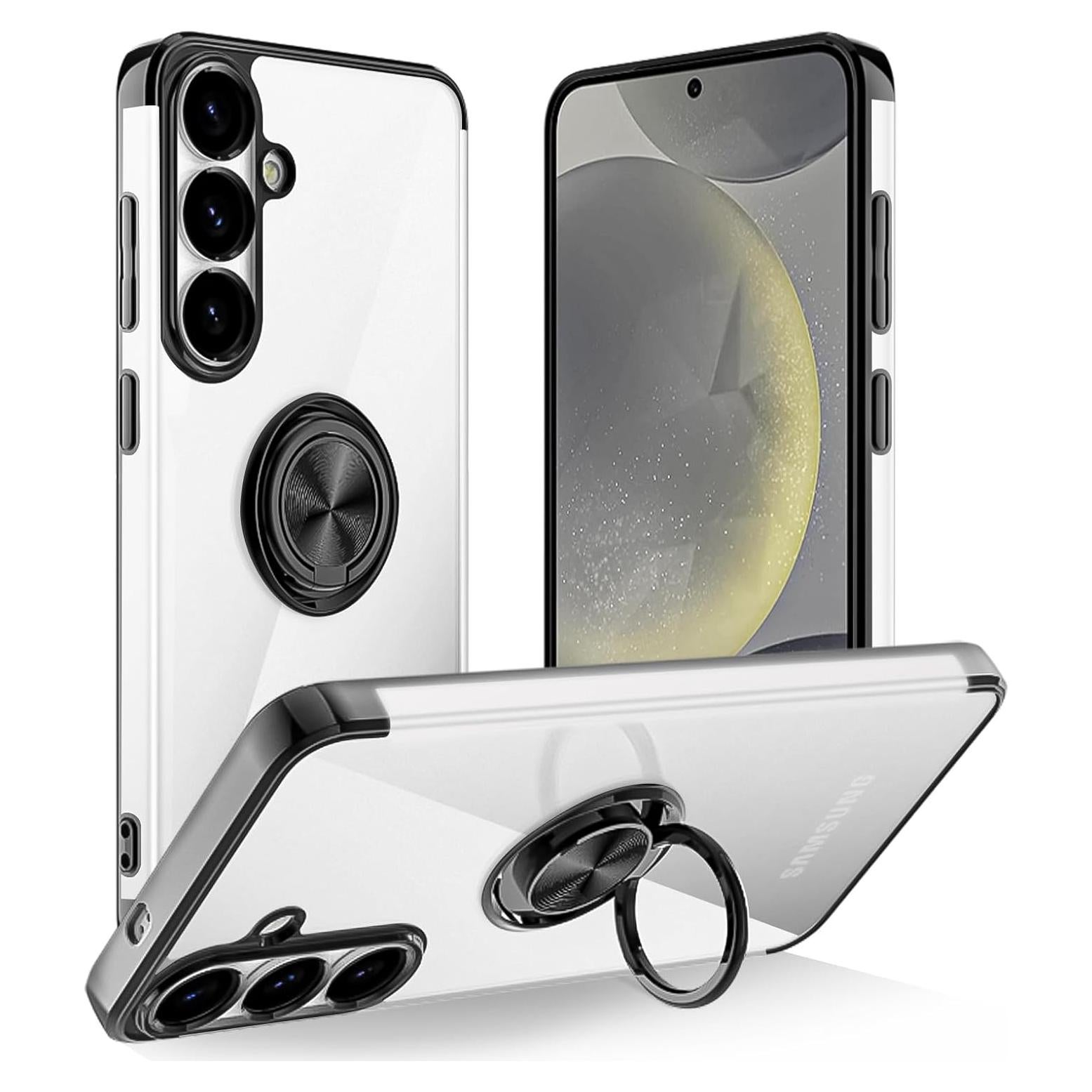 Funda Transparente Tnarru para Samsung Galaxy S25 con Soporte