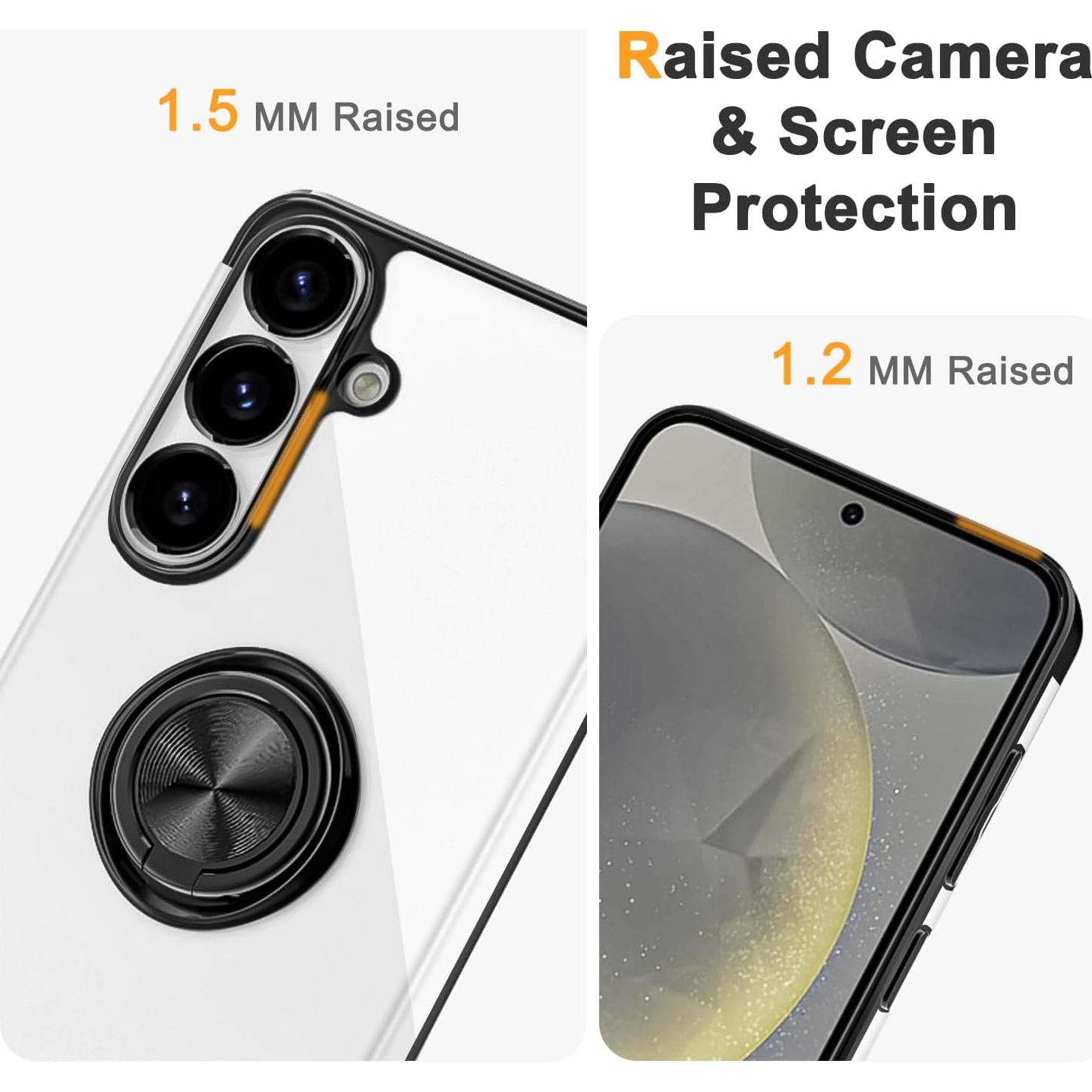 Funda Transparente Tnarru para Samsung Galaxy S25 con Soporte