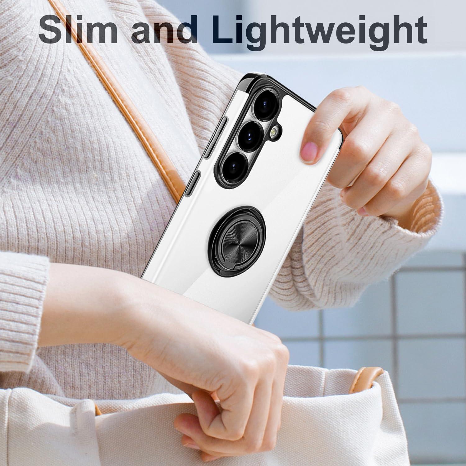 Funda Transparente Tnarru para Samsung Galaxy S25 con Soporte