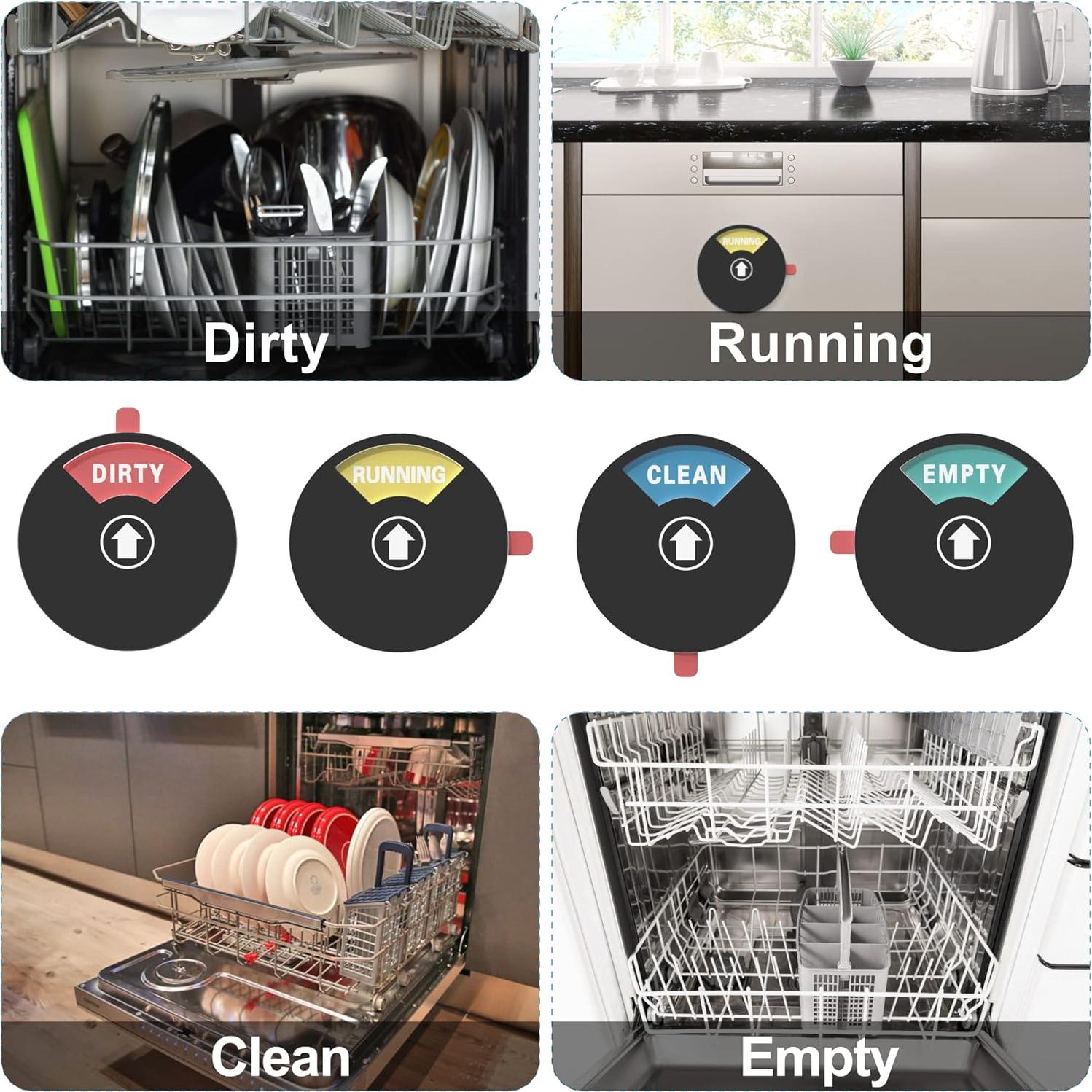 Cartel Magnético Duvliet para Lavavajillas Limpio Sucio 10.16 cm