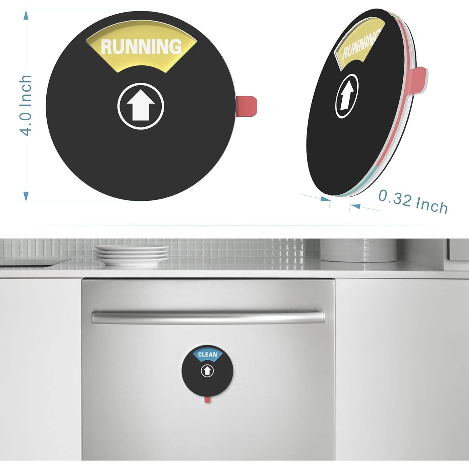Cartel Magnético Duvliet para Lavavajillas Limpio Sucio 10.16 cm