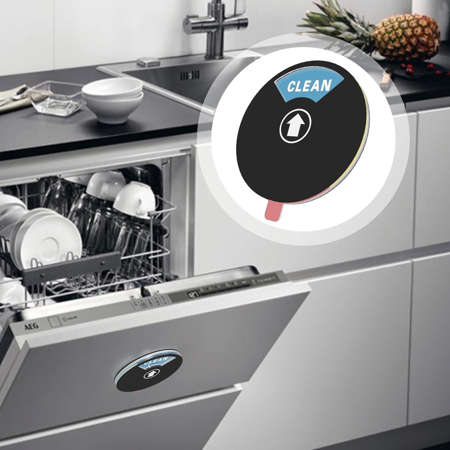 Cartel Magnético Duvliet para Lavavajillas Limpio Sucio 10.16 cm