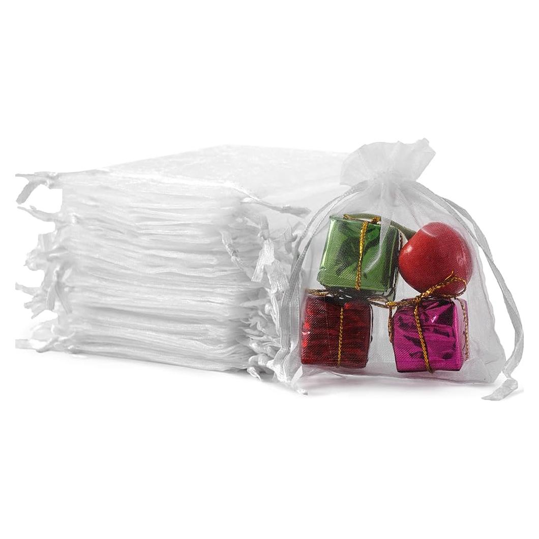 Bolsas de Organza Meowoo 100pcs 7.62x10.16cm Blancas