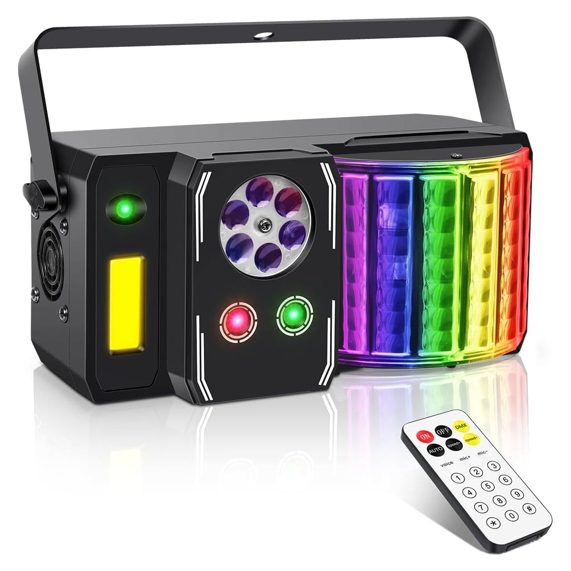 Luz DJ 5-en-1 Telbum VS-49X RGBW Estroboscópica