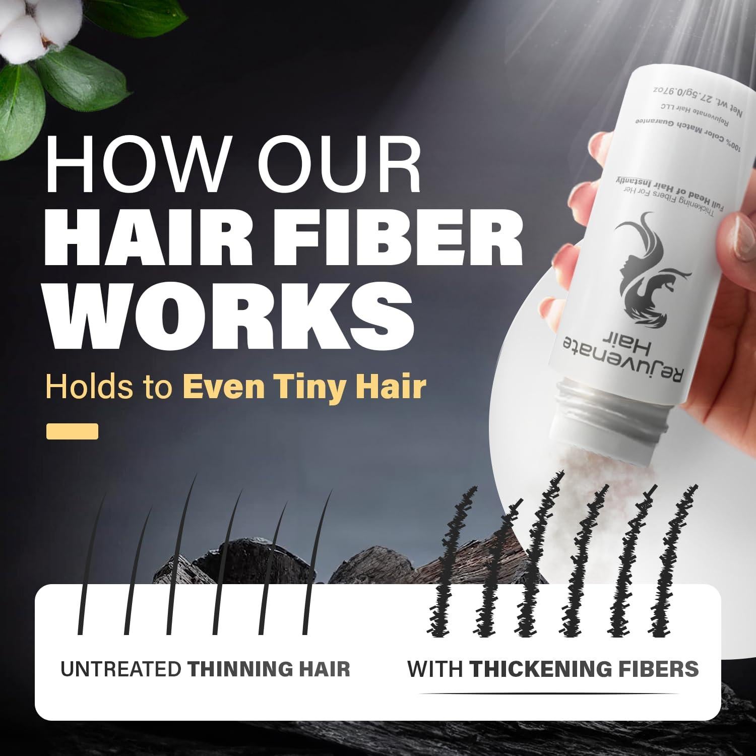 Fibras para Cabello Fino Castaño Rejuvenate Hair 27.5g