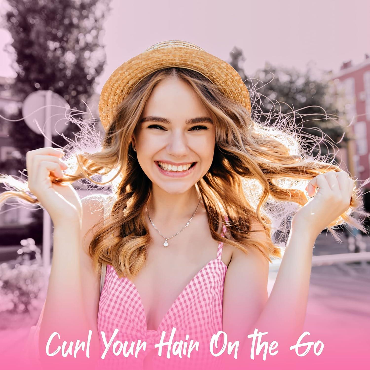 Rizador de Cabello Mini Herstyler Baby Curls Rosa 1.27 cm