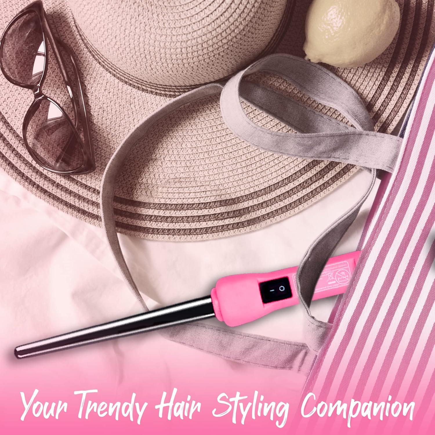 Rizador de Cabello Mini Herstyler Baby Curls Rosa 1.27 cm