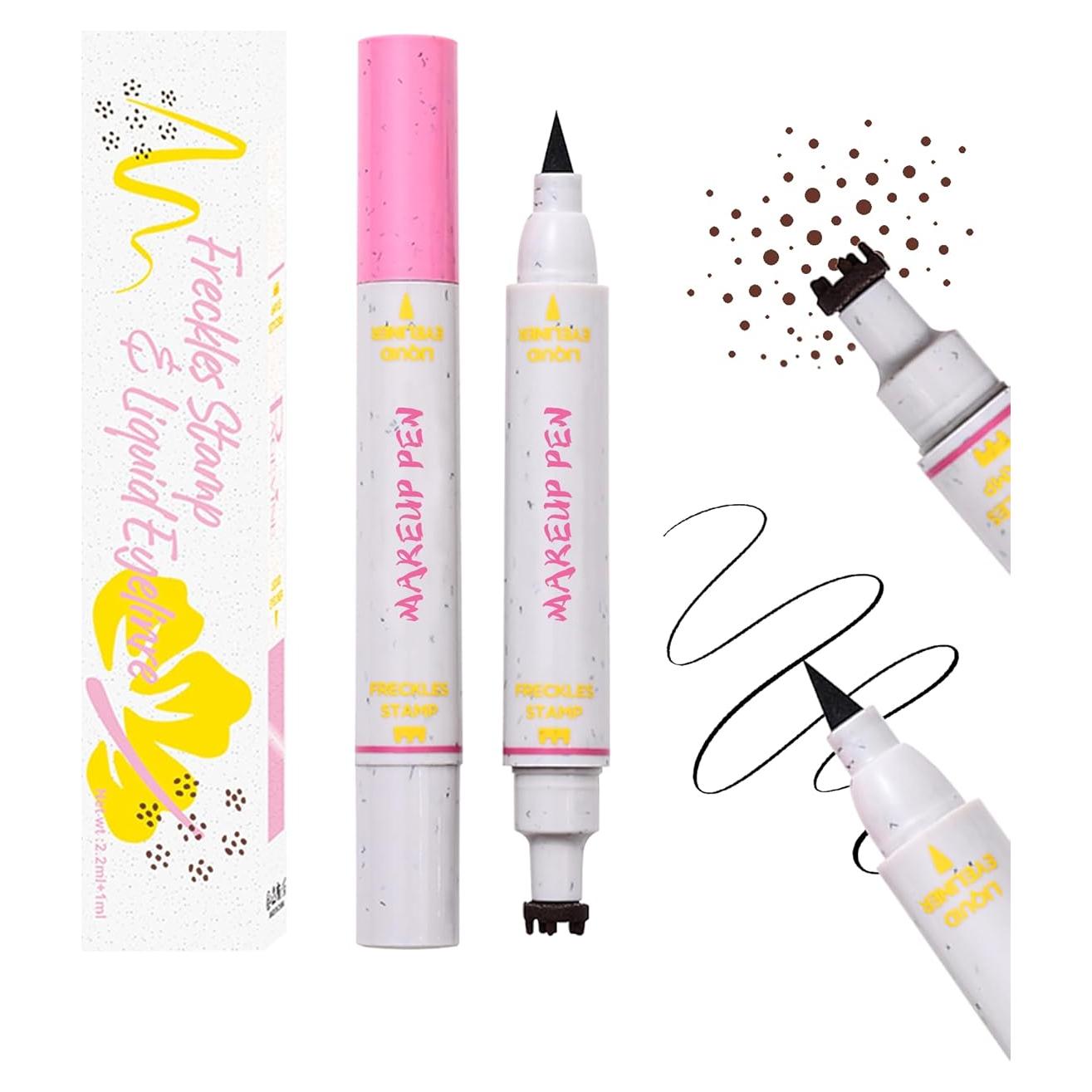 Lápiz Delineador Sellos de Pecas 2 en 1 - Marrón Claro