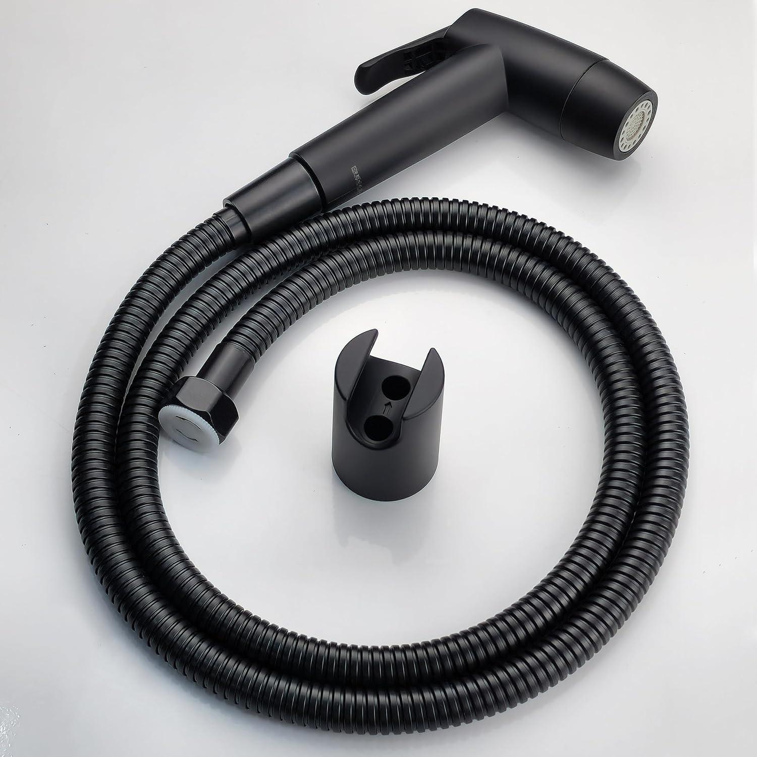 Rociador de Bidet de Mano Eurolife 2 Funciones Negro Mate