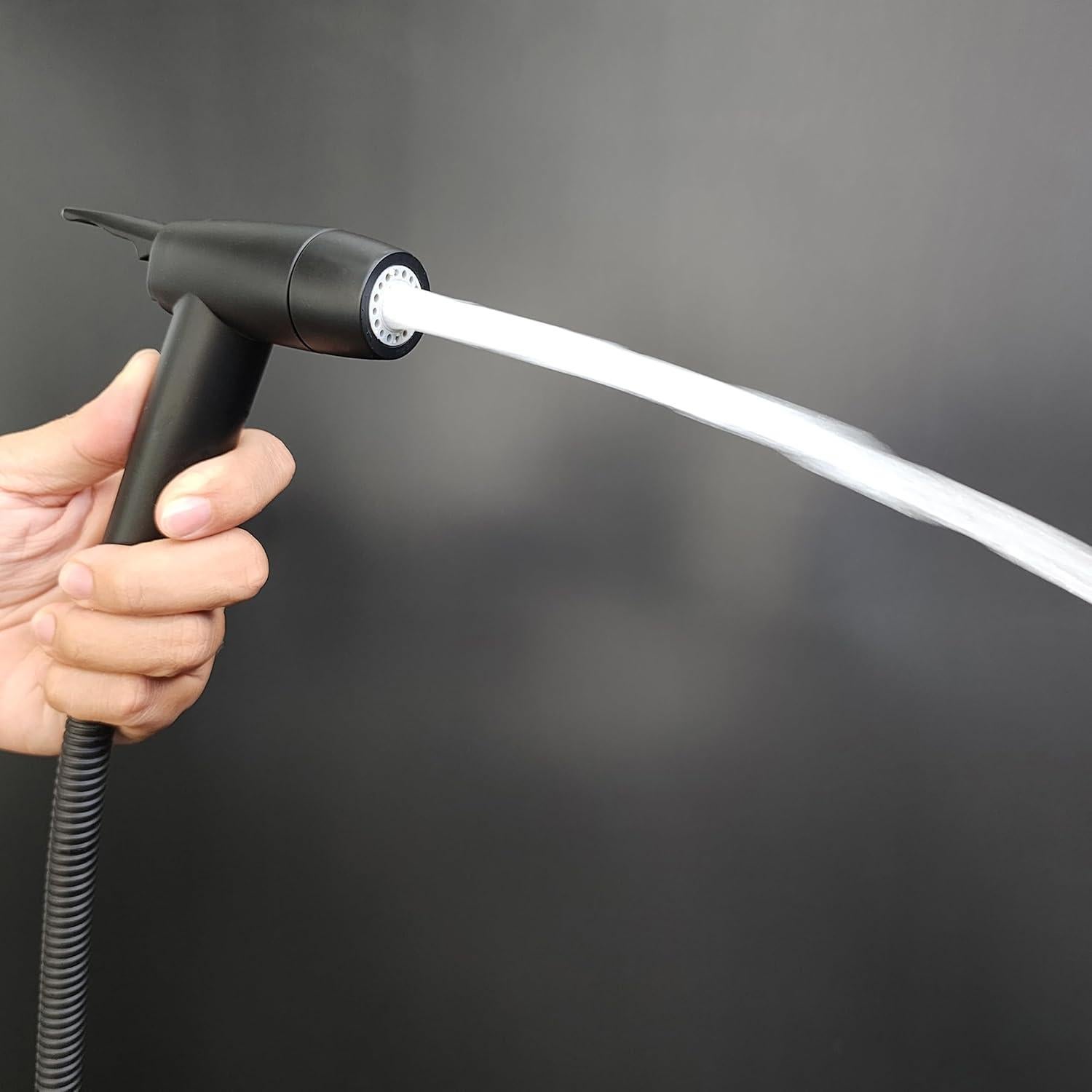 Rociador de Bidet de Mano Eurolife 2 Funciones Negro Mate