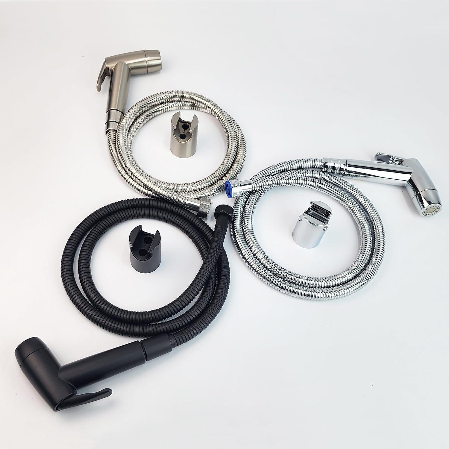 Rociador de Bidet de Mano Eurolife 2 Funciones Negro Mate