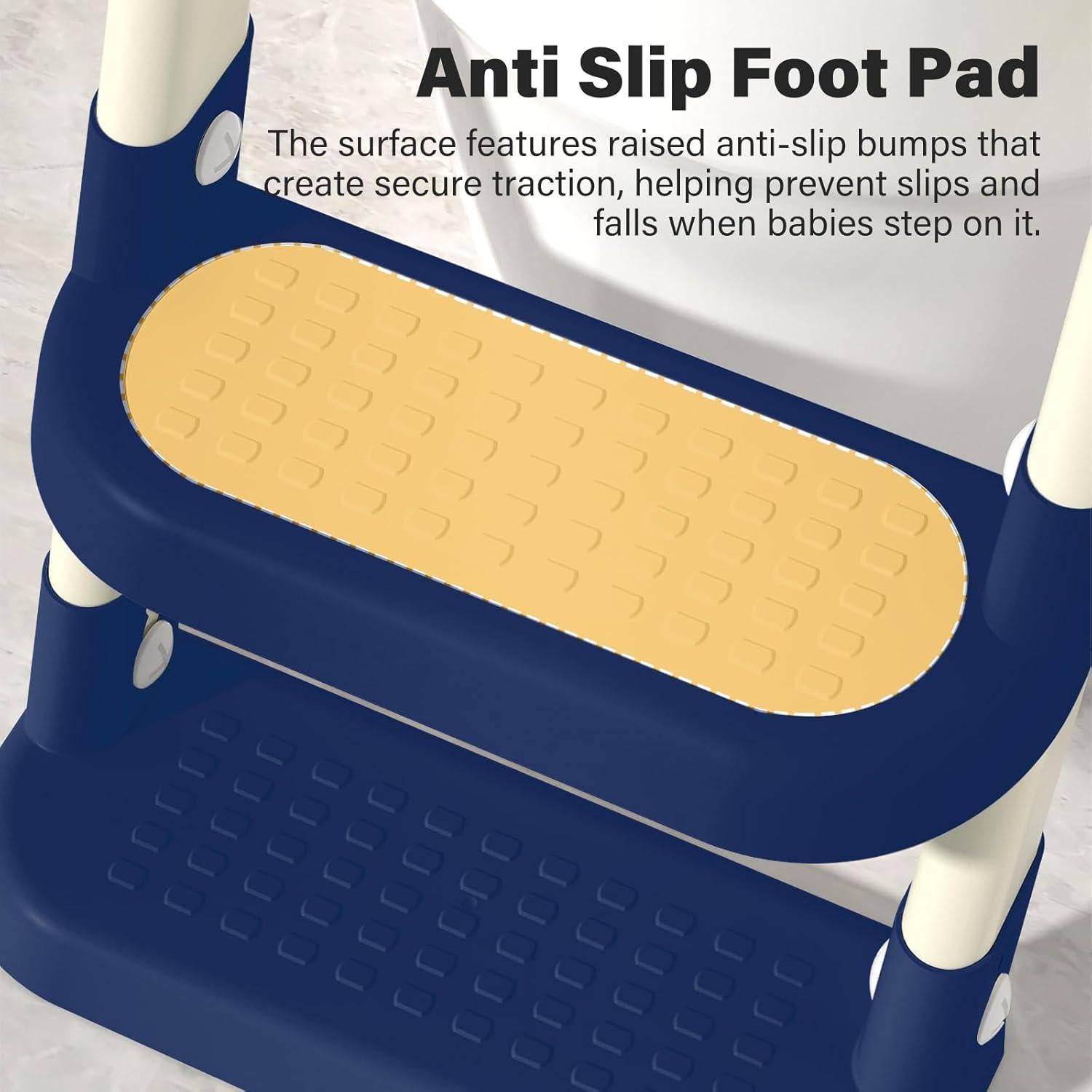 Asiento de Entrenamiento para Baño WAAYAA Plegable Azul