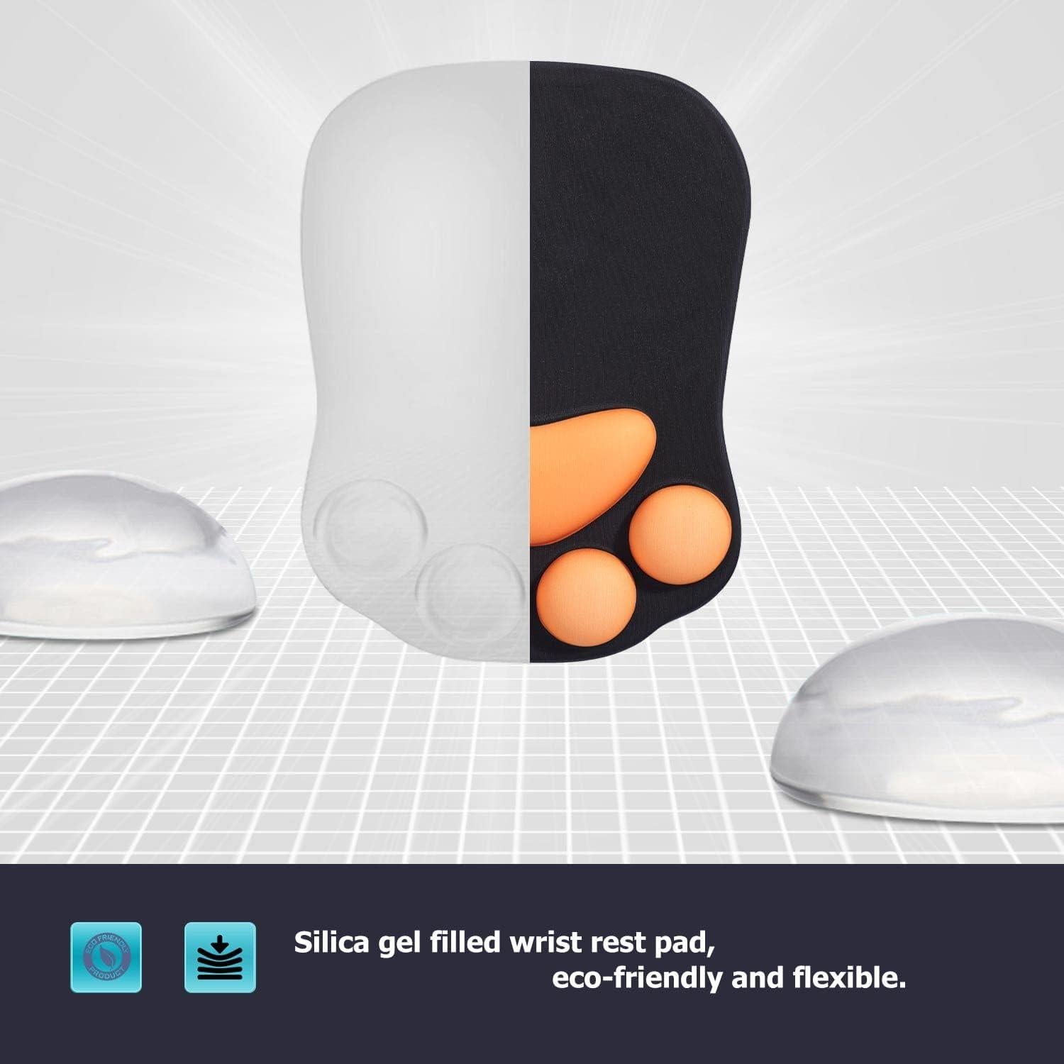 Alfombrilla de Ratón Ergonómica DOBAOJIA Patita de Gato