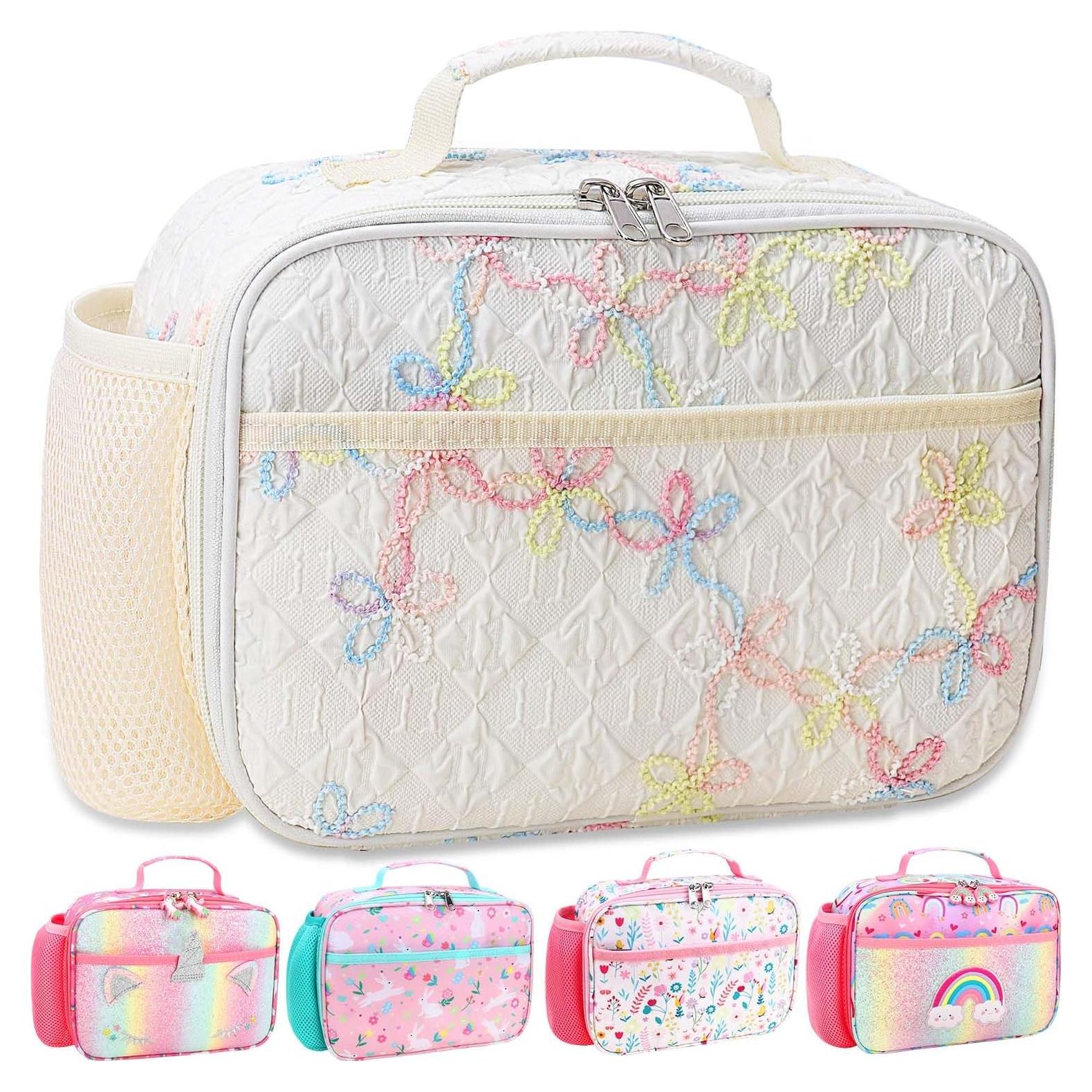 Bolsa de Almuerzo Aislada RHCPFOVR para Niños Beige 26x19cm