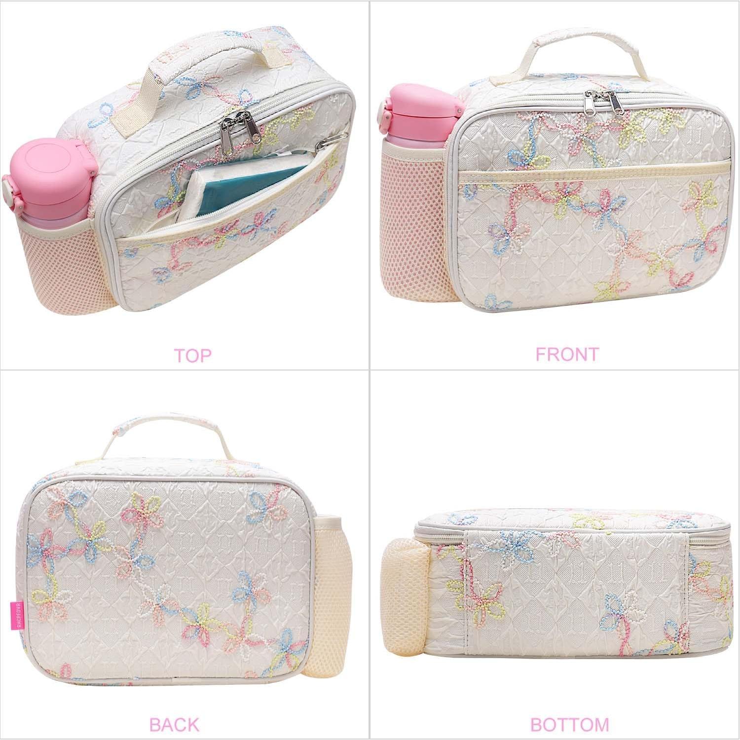 Bolsa de Almuerzo Aislada RHCPFOVR para Niños Beige 26x19cm