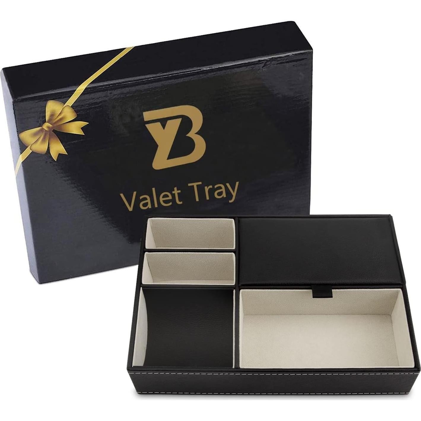 Bandeja Organizadora de Cuero Sintético Baoyun 25.4x18.3cm