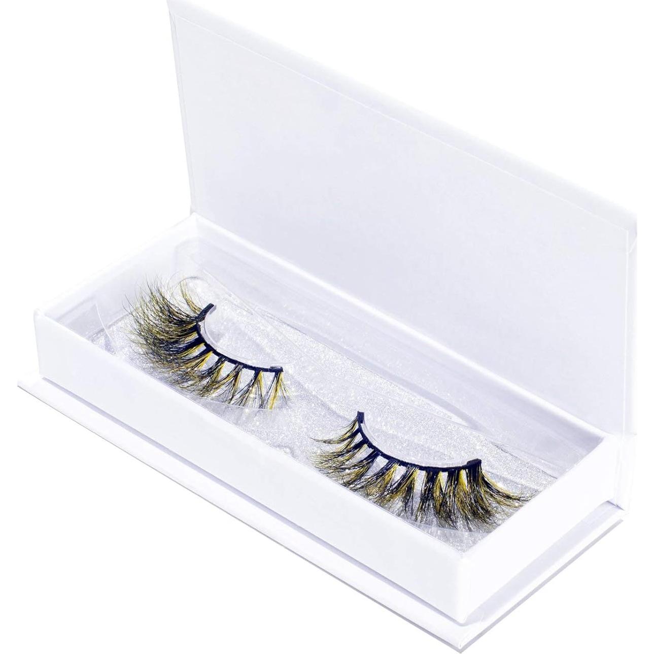 Pestañas Magnéticas MoxieLash Cochelly Amarillo y Negro