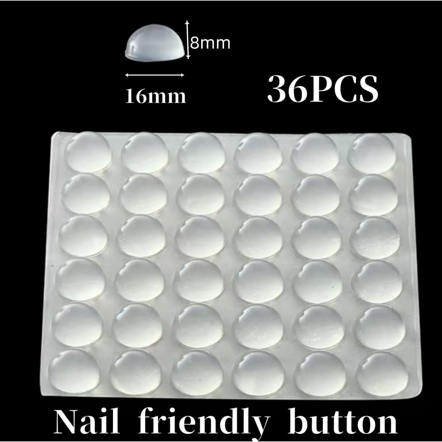 Pegatinas de Teclado para Uñas Largas SUNKOX 36pcs 16mm