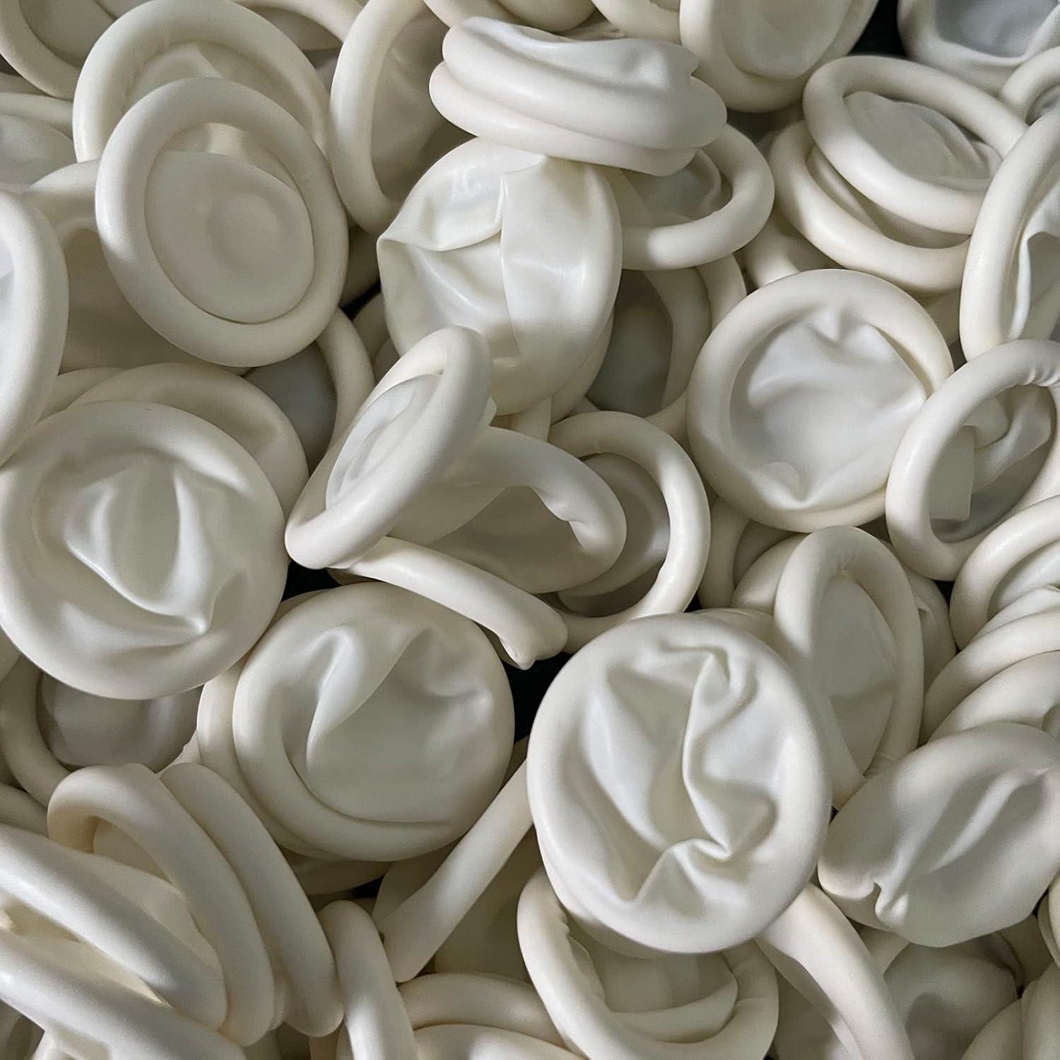 Dedales desechables de látex ZXFUTURE, 340 unidades, tamaño mediano