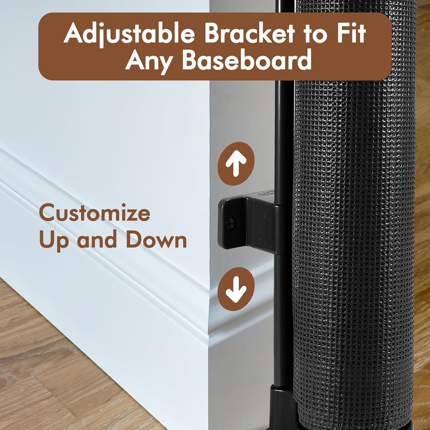 Puerta Retráctil para Mascotas Bingguz 1.22m x 1.40m Negra