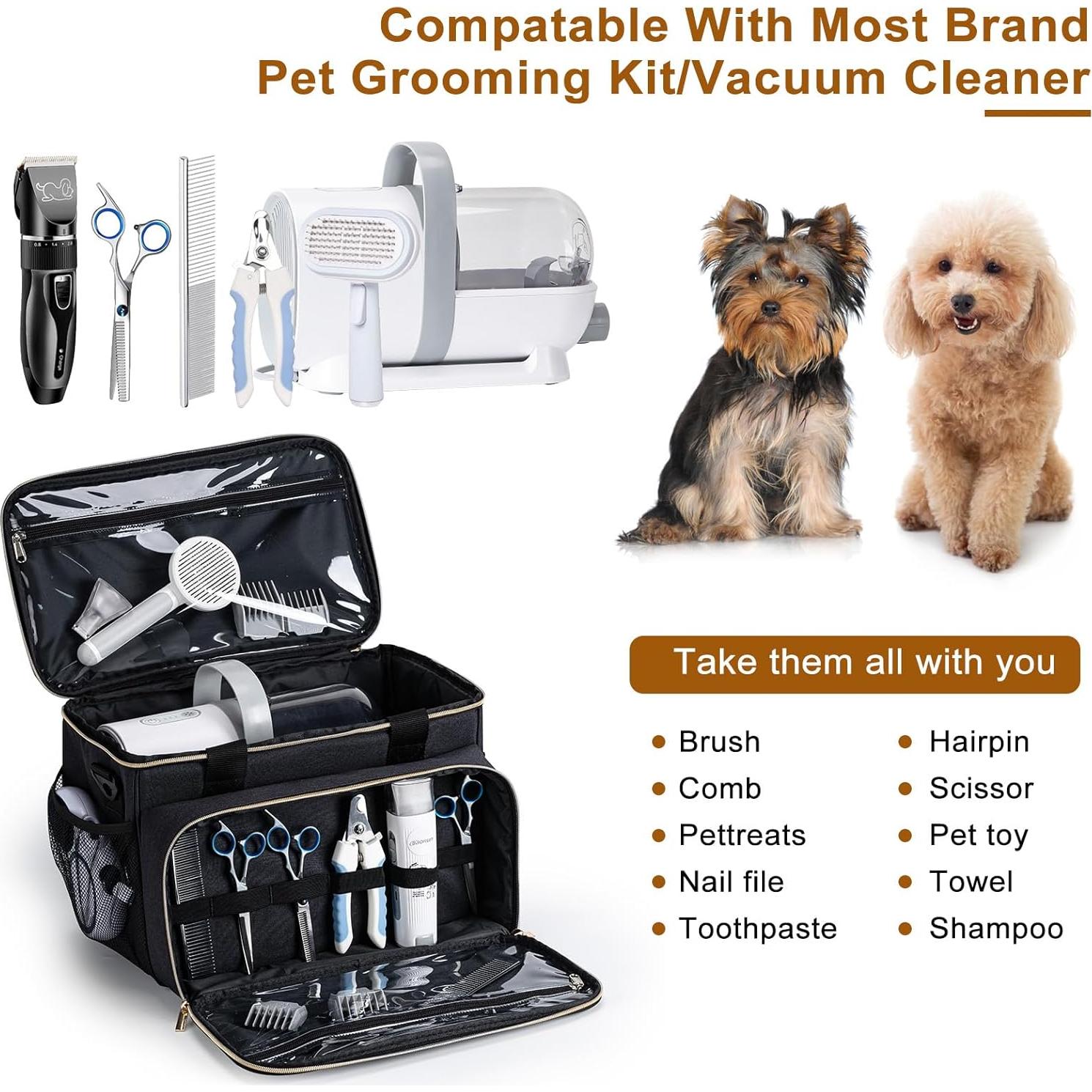 Bolsa de Aspiradora para Perros BABEYER - Negro, 35.56x21.08x25.4cm