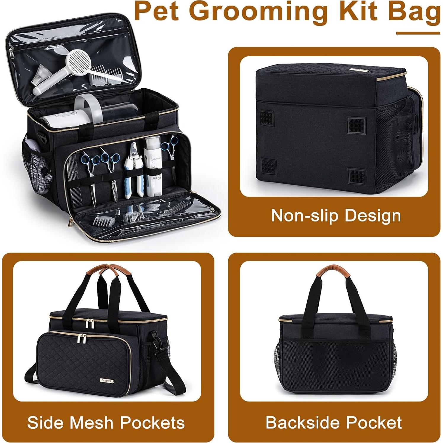 Bolsa de Aspiradora para Perros BABEYER - Negro, 35.56x21.08x25.4cm