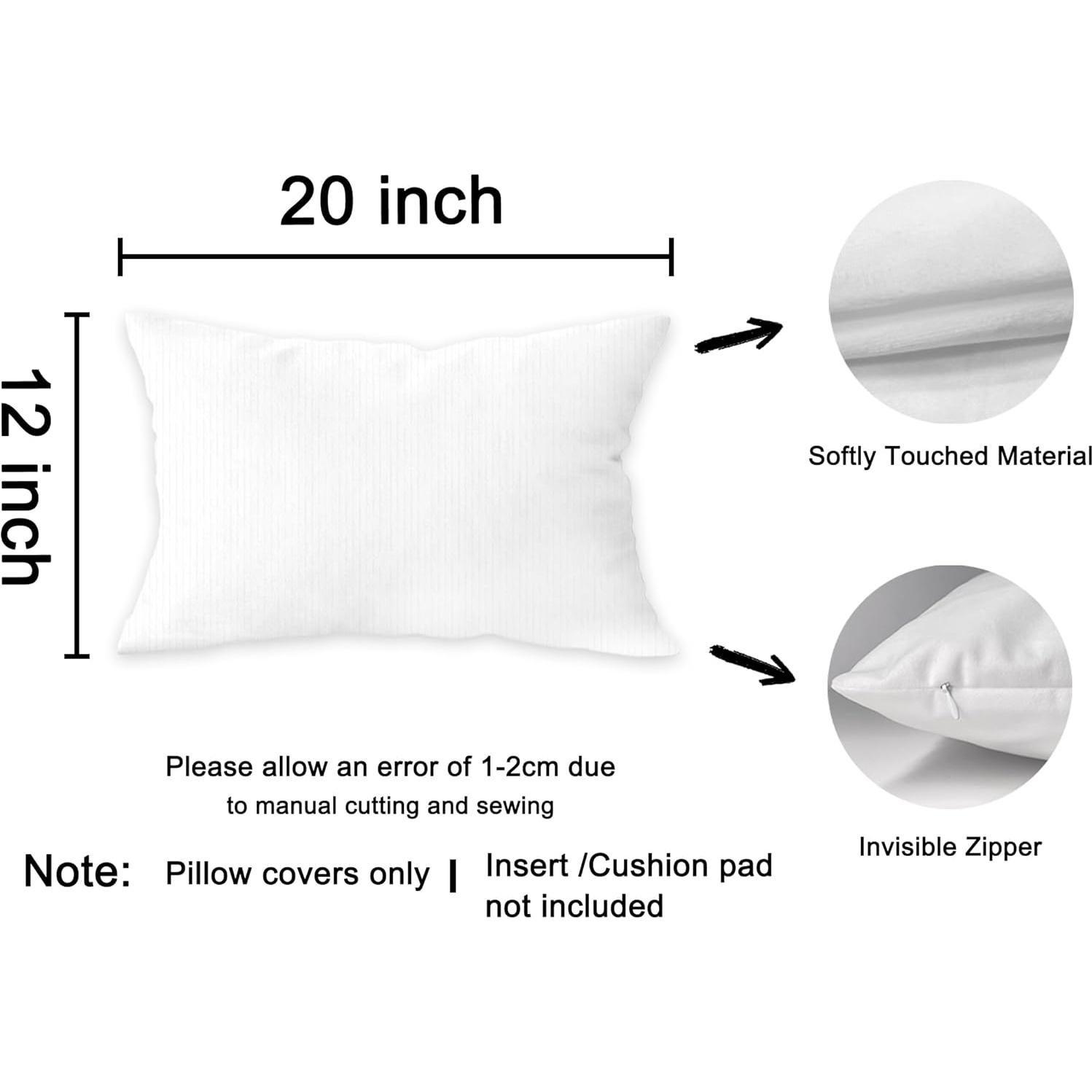 Funda de Cojín Decorativa FLDAS 50.8x30.5 cm Flanela