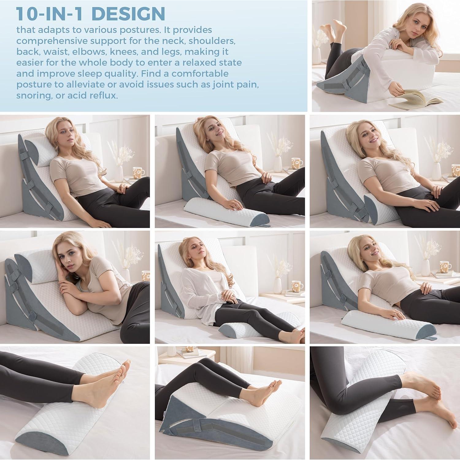 Almohada en Cuña Ortopédica Ganondorf BW-1008-GR 60x70 cm