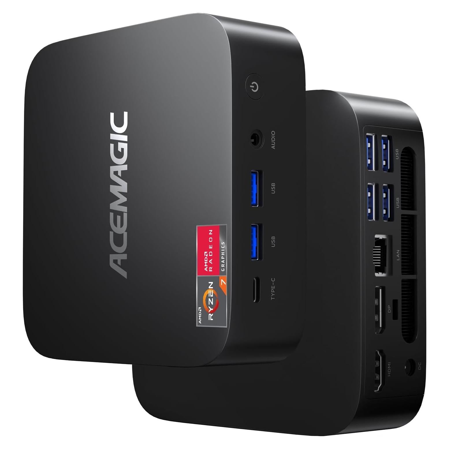 Mini PC ACEMAGICIAN K1, Ryzen 7 5700U, 32GB RAM, 512GB SSD