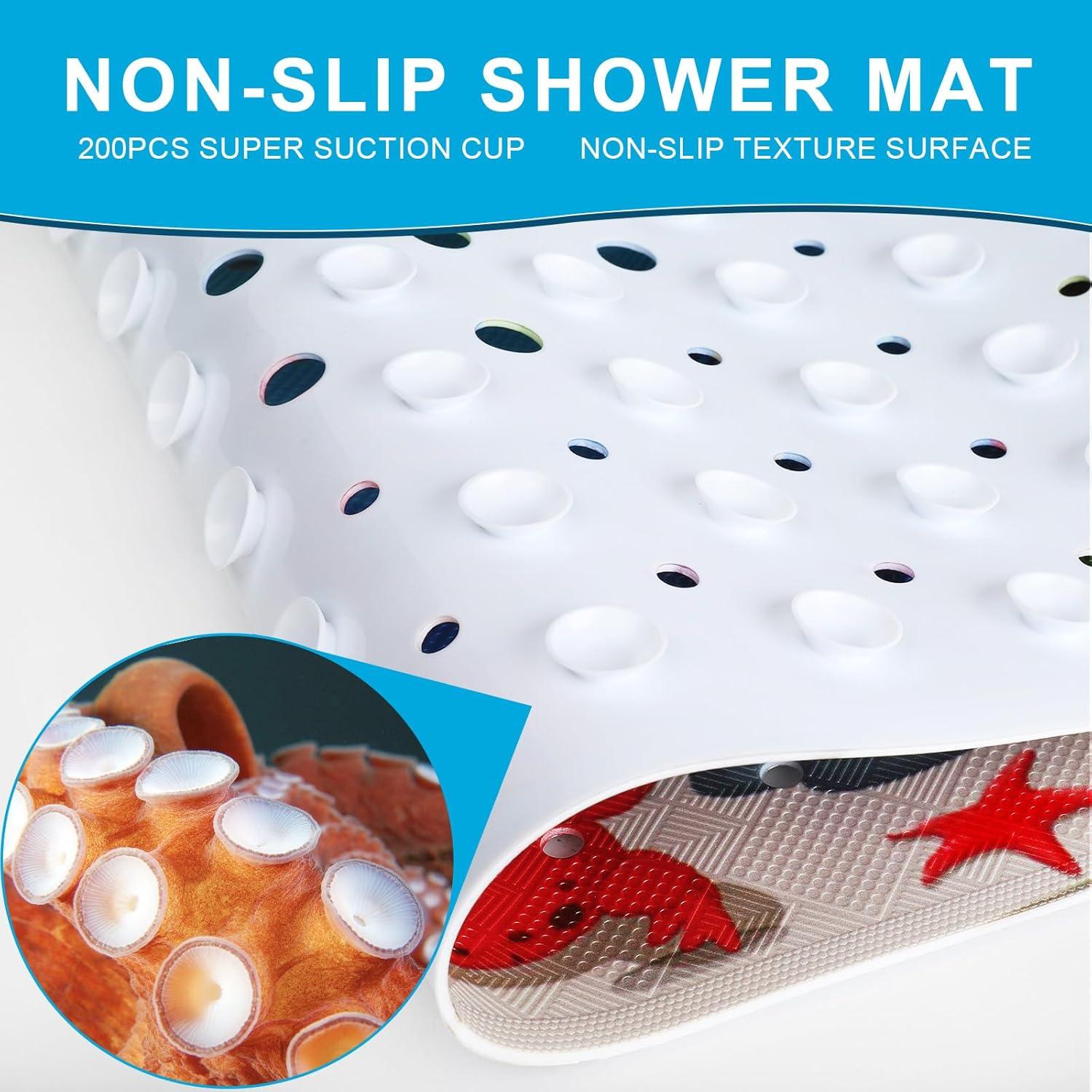 Alfombrilla de Baño Antideslizante XIYUNTE 101.6x40.6cm Tortuga