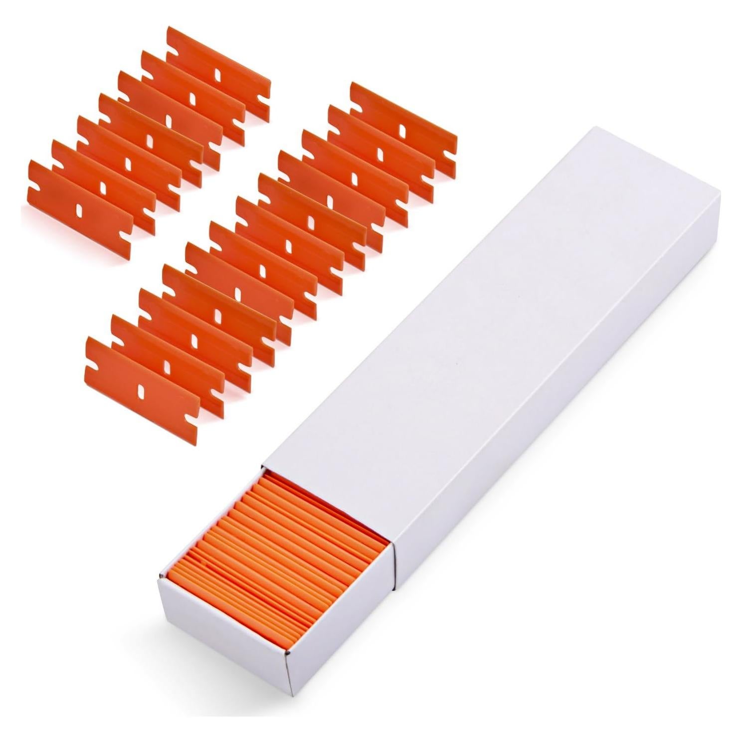 Cuchillas de Plástico EHDIS 100 PCS Doble Filo para Raspado