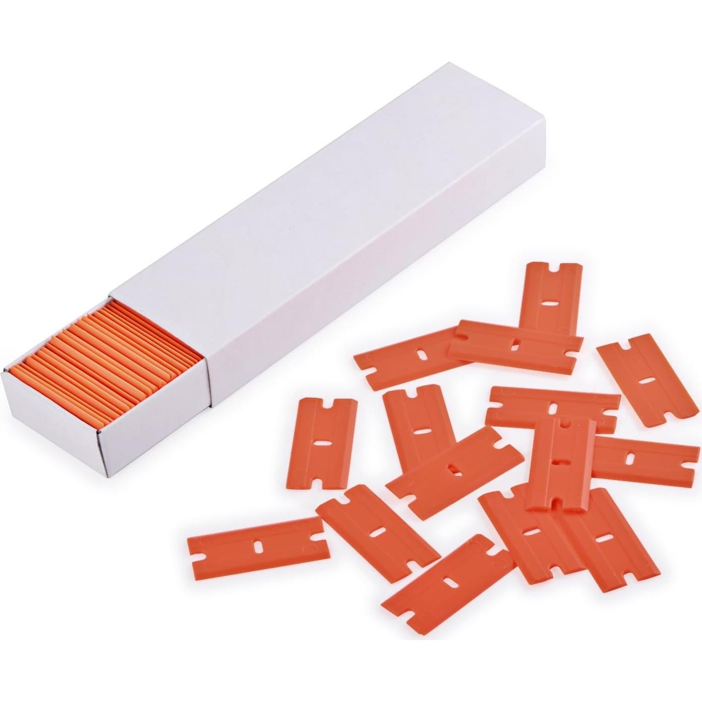 Cuchillas de Plástico EHDIS 100 PCS Doble Filo para Raspado