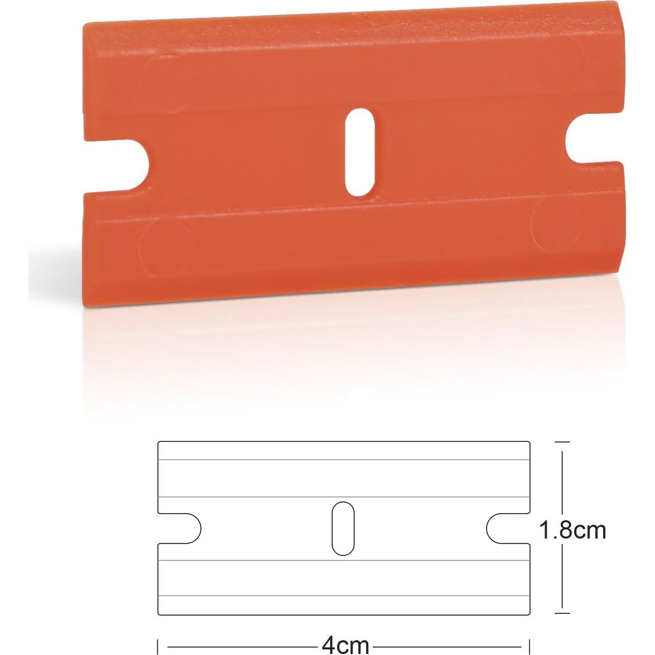 Cuchillas de Plástico EHDIS 100 PCS Doble Filo para Raspado