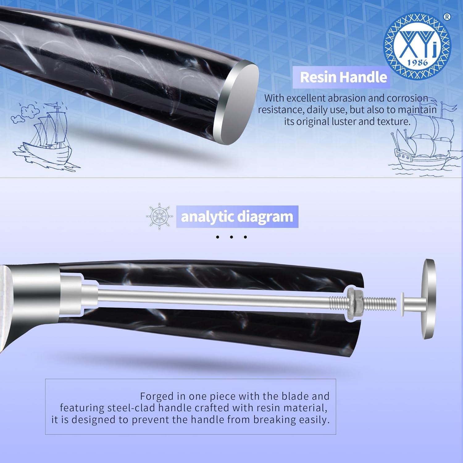 Cuchillo de Cocina XYJ de Acero Inoxidable 12.7 cm con Funda