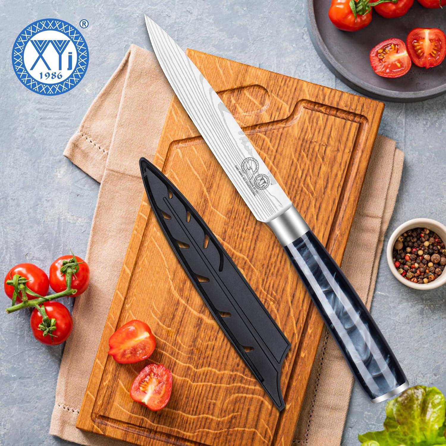 Cuchillo de Cocina XYJ de Acero Inoxidable 12.7 cm con Funda