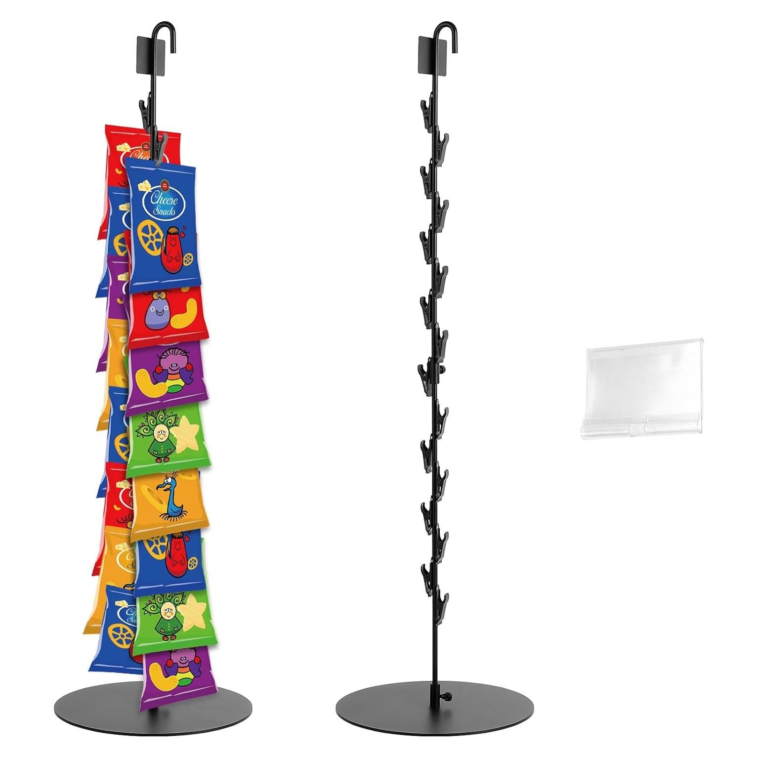 Soporte para Exhibición de Snacks Tongyuyan 2 Filas 16 Clips