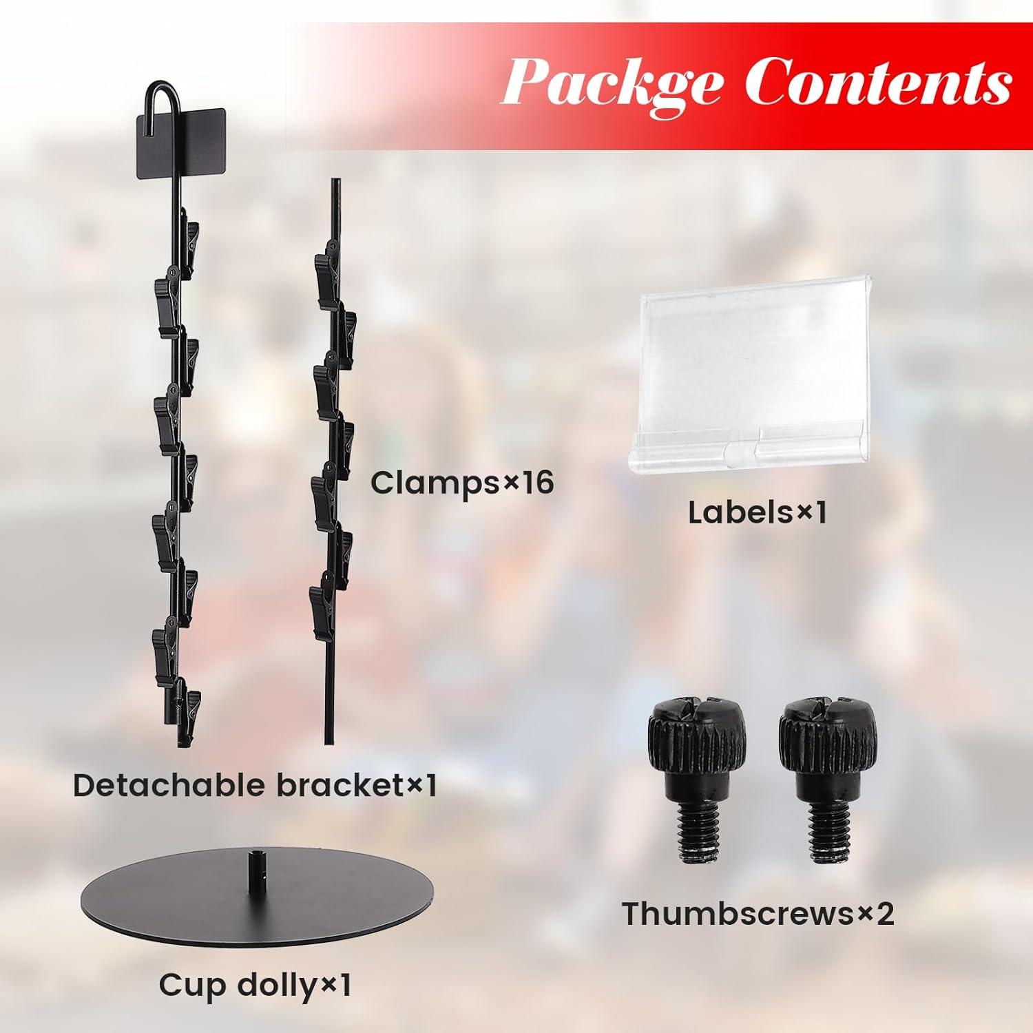 Soporte para Exhibición de Snacks Tongyuyan 2 Filas 16 Clips