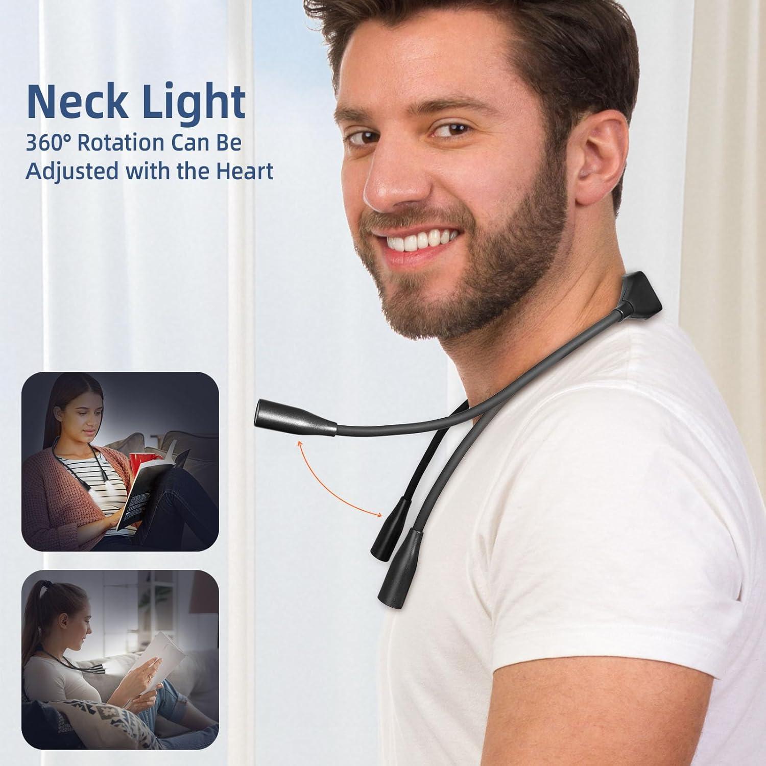 Luz de Cuello Flexible KunHe - Paquete de 10, 3 Colores, 9 Brillos