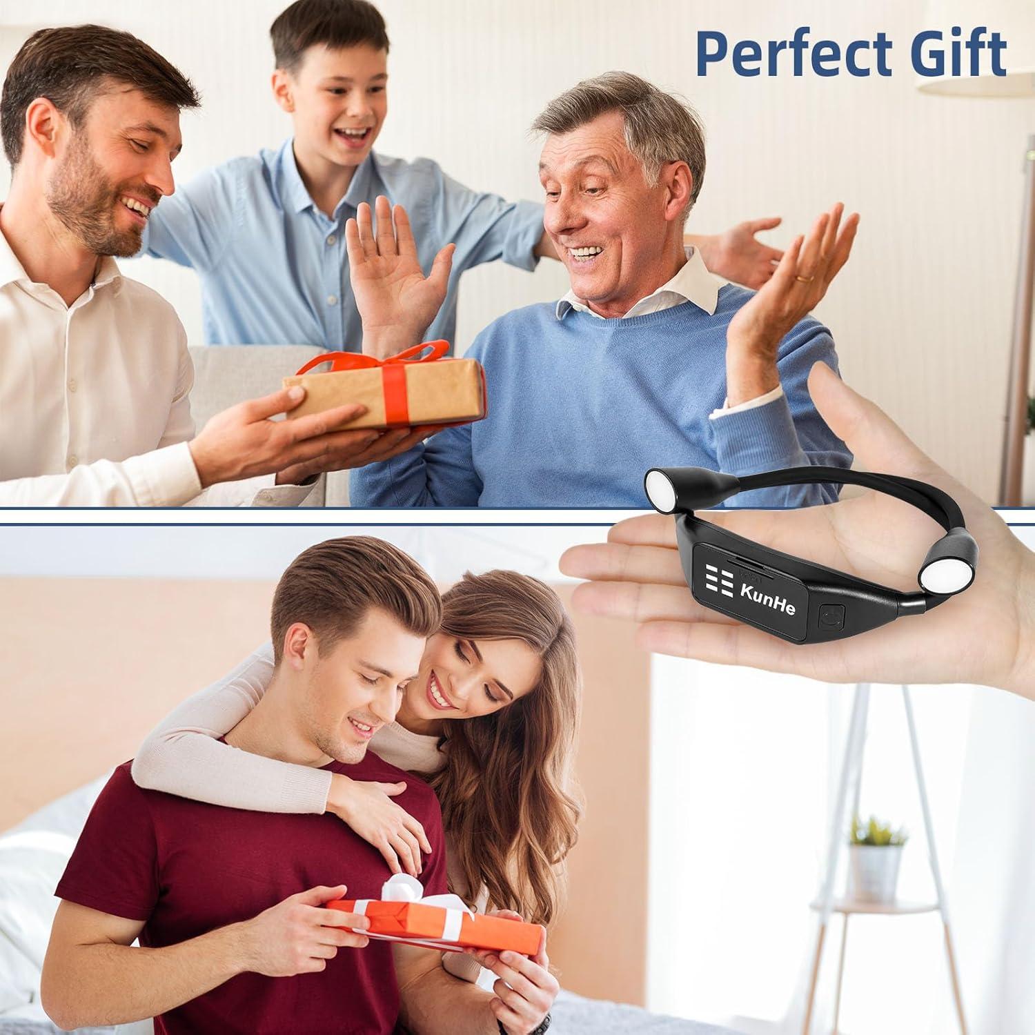 Luz de Cuello Flexible KunHe - Paquete de 10, 3 Colores, 9 Brillos