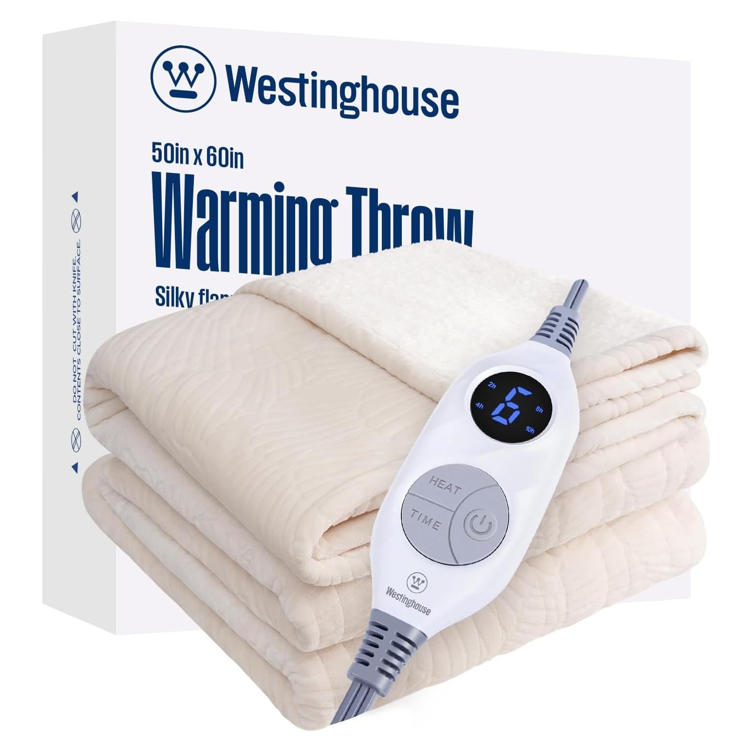 Manta Térmica Eléctrica Westinghouse Beige 50x60" 6 Niveles Calor
