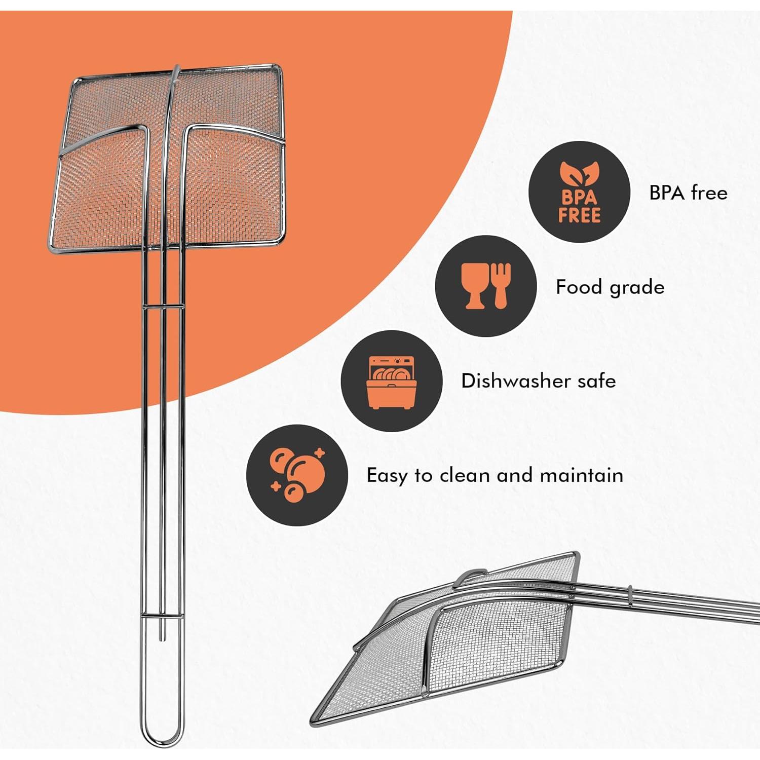 Colador de Malla Fina Cuisine Ready 2 Piezas Acero Inoxidable