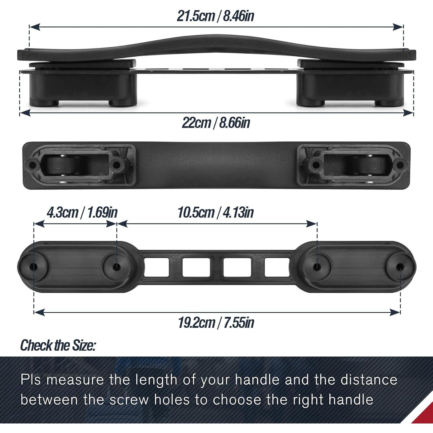 Mango de Repuesto para Maleta Zoofen B110 Negro 50 kg