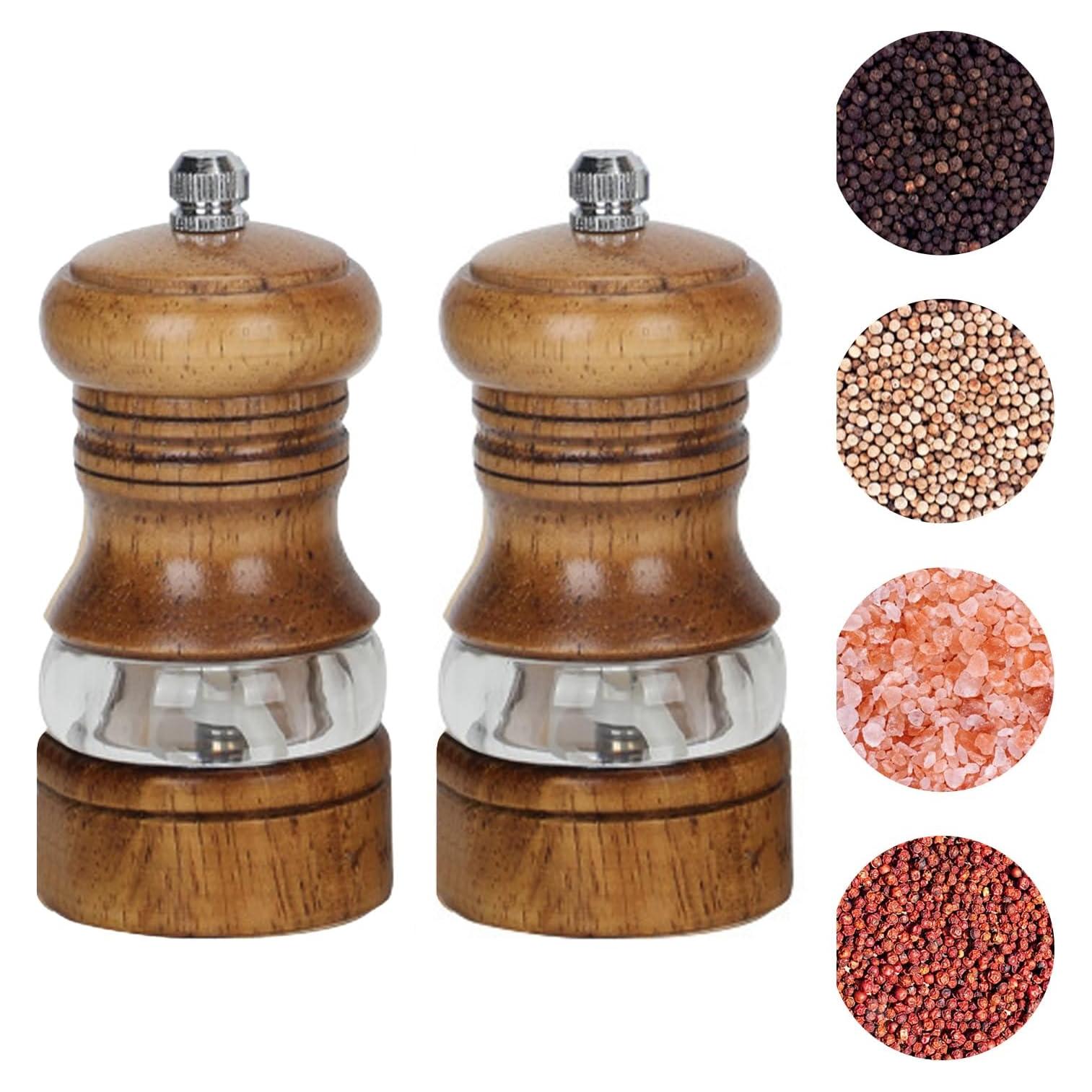 Molino de Sal y Pimienta AGIgear de Madera de Roble 2PCS