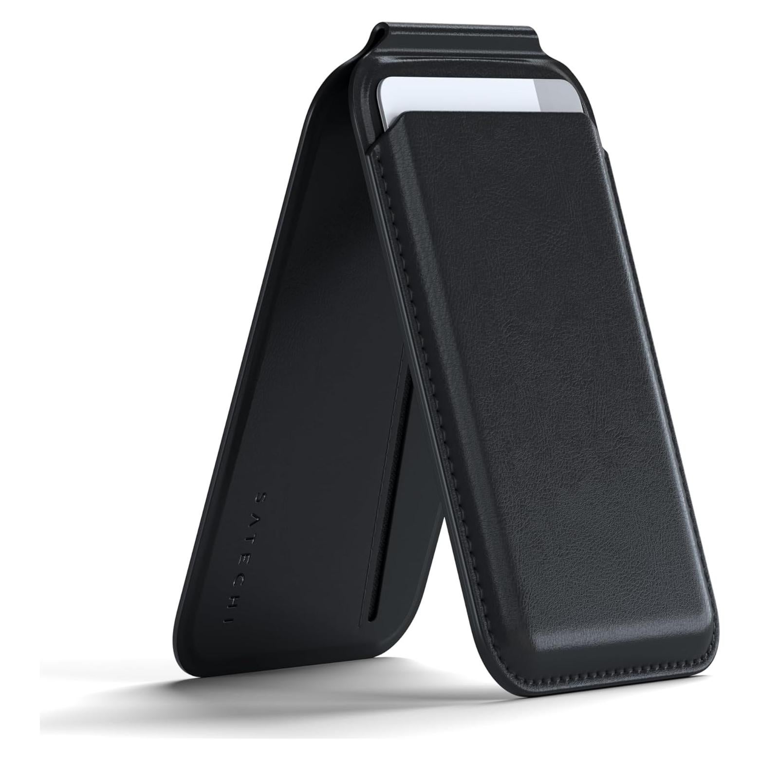 Cartera Magnética MagSafe Satechi de Cuero Vegano - Negro