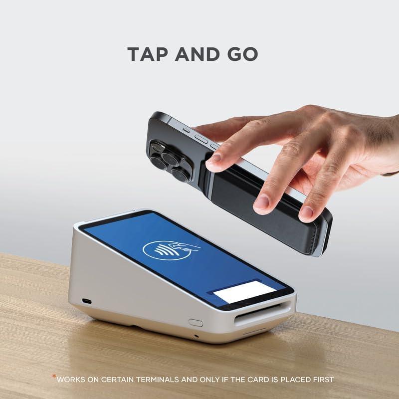 Cartera Magnética MagSafe Satechi de Cuero Vegano - Negro