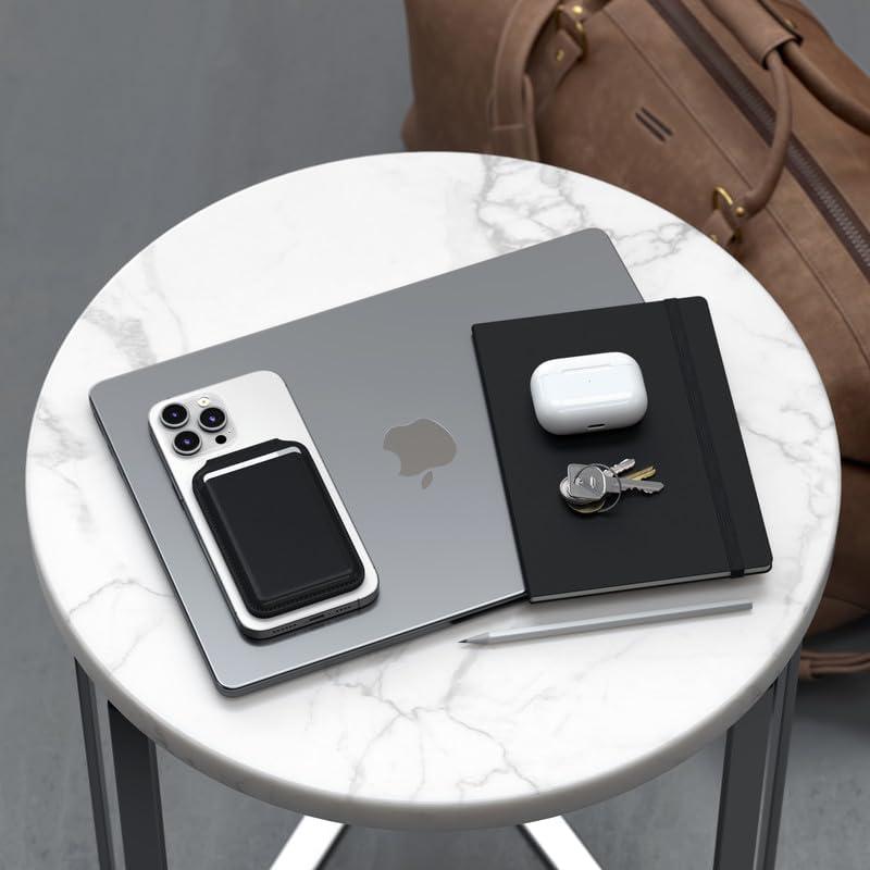 Cartera Magnética MagSafe Satechi de Cuero Vegano - Negro