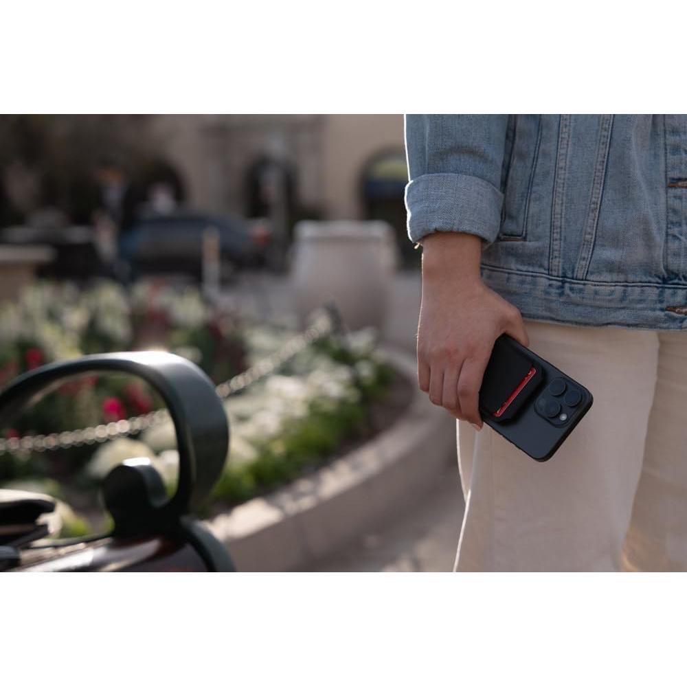 Cartera Magnética MagSafe Satechi de Cuero Vegano - Negro