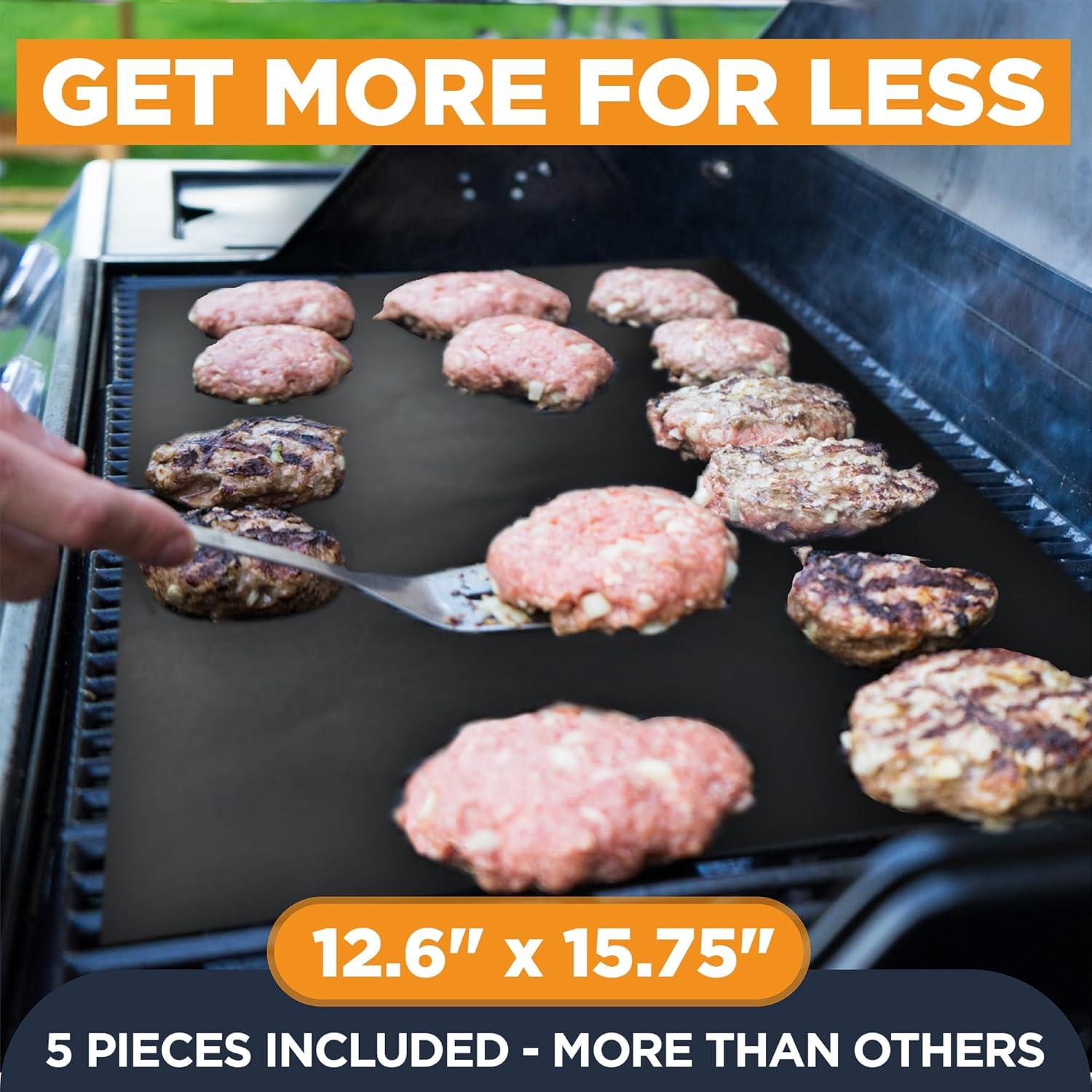 Tapetes para Parrilla BBQ Esenciales de Linda 40x32cm - Antiadherentes